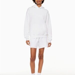 TNA Sweatfleece Terry Fleece Perfect Fit White Hoodie